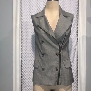 *GF Ferre* Gianfranco Ferre Houndstooth Vest XS